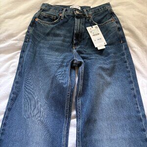 Zara High Rise Full Length Jeans